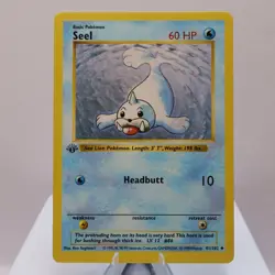 Pokemon TCG - Seel 41/102 Base Set Uncommon 1st Edition WOTC 1999 - EXC - Image 2