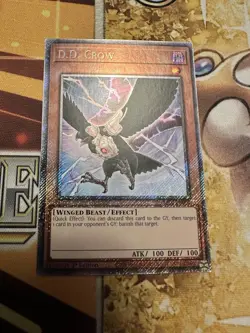 D.D. Crow RA02-EN002 - Platinum Secret Rare - 1st Edition - NM Edison Yugioh - Image 1