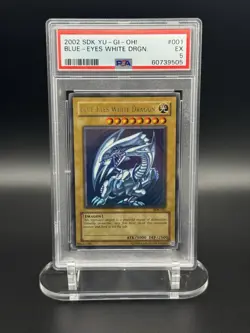 2002 YuGiOh - Blue-Eyes White Dragon SDK-001 - Ultra Rare - PSA 5 - Image 1