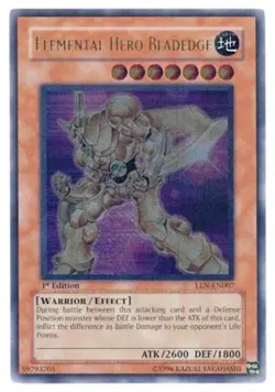 Yugioh! HP Elemental Hero Bladedge - EEN-EN007 - Ultimate Rare - 1st Edition Hea - Image 1