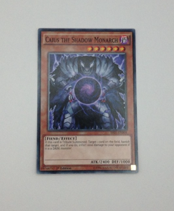 YUGIOH Common Caius The Shadow Monarch SR01-EN004 1st Edition. Free UK Postage - Image 3