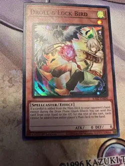 Droll & Lock Bird RA02-EN006 Super Rare - 1st Edition - NM Yugioh - Image 1