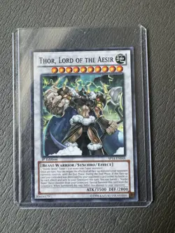 YUGIOH - THOR, LORD OF THE AESIR -Secret Rare - SP14-EN048 -Never Played - Image 1