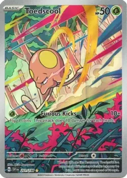 NM-Mint Toedscool - 201/198 - Illustration Rare Pokemon Scarlet & Violet - Base - Image 1