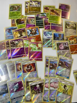 POKEMON SUN & MOON ERA BULK HOLOGRAPHIC RARE & UNCOMMON LOT 409 CARDS - Image 3