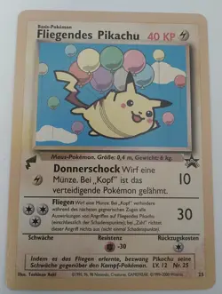 Pokemon Pikachu (Flying) 25 Pikachu World Collection German See Desc - Image 1