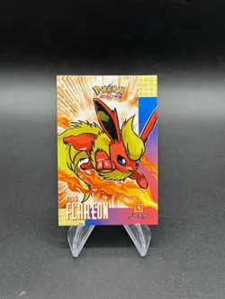 Pokemon Flareon 136 2024 Card Database Attacks Kanto Cracked Ice Holo - Image 1