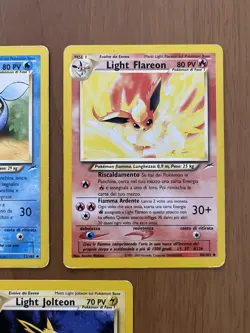 Light Flareon Light Vaporeon Light Jolteon Set Neo Destiny 2002 Pokemon Card - Image 2