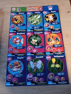 Pokemon Burger King Master Trainer Uncut Sheet #8 - Vintage 1999 Promo - Image 1