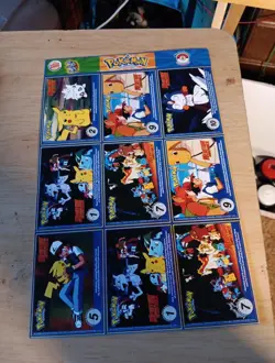 Pokemon Burger King Master Trainer Uncut Sheet #8 - Vintage 1999 Promo - Image 2