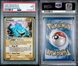 2006 Pokemon EX Feraligator-Holo Dragon Frontiers PSA 9 - Image 2