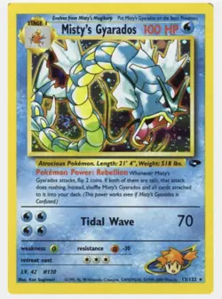 Pokemon Japanese Misty’s Gyarados #130 Holo Rare Gym Challenge - Image 1