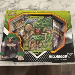 Pokemon Rillaboom v Galar Partners Sealed Box minor damage - Image 1