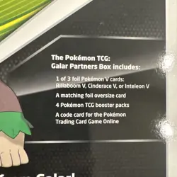 Pokemon Rillaboom v Galar Partners Sealed Box minor damage - Image 3