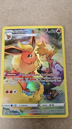 Pokemon TCG - Brilliant Stars - Flareon TG01/TG30 - Trainer Gallery - Image 1