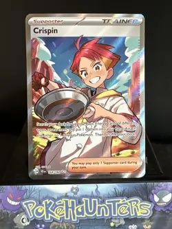 Pokemon Card Crispin 164/142 Full Art Trainer Stellar Crown Ultra Rare Near Mint - Image 1