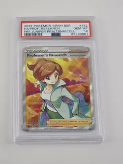 PSA 10 Professor's Research Juniper SWSH152 2022 Pokemon #152 Full Art Promo #SW - Image 1