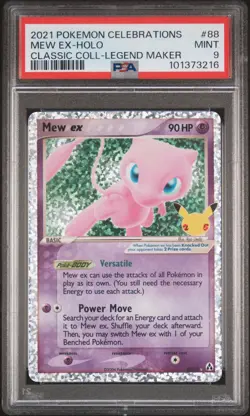2021 POKEMON CELEBRATIONS CLASSIC COLL #88 MEW EX-HOLO PSA 9 - Image 1