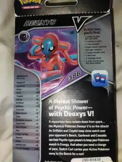 Pokemon - Deoxys: V Battle Deck •NEW• - Image 3