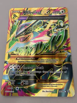 Pokemon JUMBO/Oversized Card Mega M Rayquaza EX Full Art XY 98/98 Ungraded - Image 1
