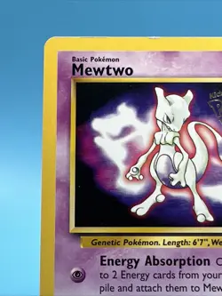 1999 Pokemon Wizards Black Star Promos Mewtwo #3 MP Promo - Image 2