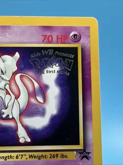 1999 Pokemon Wizards Black Star Promos Mewtwo #3 MP Promo - Image 3