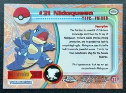 Pokemon Card - 2000 Topps Chrome Series 1 Nidoqueen #31 Holo Foil - Image 3