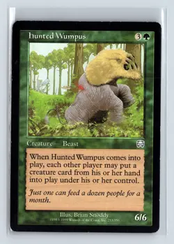 HUNTED WUMPUS - MTG Magic the Gathering Card - Mercadian Masques - Uncommon - Image 1