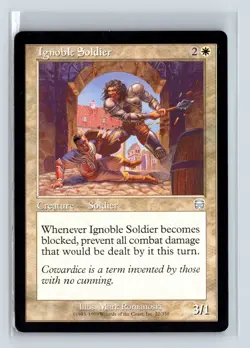 IGNOBLE SOLDIER - MTG Magic the Gathering Card - Mercadian Masques - Uncommon - Image 1