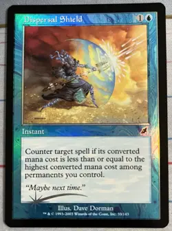 MTG Scourge Dispersal Shield Blue Foil Common Near-Mint - Image 1