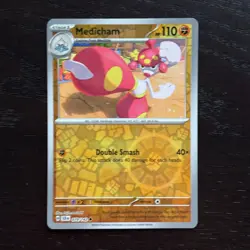 Medicham 079/142 Pokemon Stellar Crown Scarlet & Violet Reverse Holo Common NM - Image 1