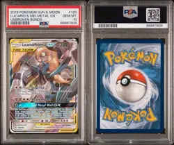 2019 Pokemon SM Unbroken Bonds Lucario & Melmetal GX #120 PSA 10 - Image 3