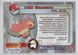 Slowbro Topps Pokemon TV Animation Edition Series 2 #80 2000 8d4 - Image 2