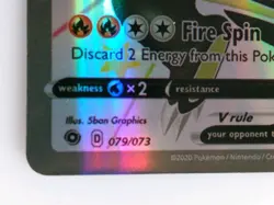 Pokemon Champions Path Secret Rare Shiny Charizard V Card 079/073 2020 - Image 5