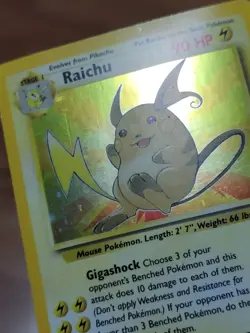 Raichu 14/62 Holo Fossil Pokemon Card TCG WOTC MP!! - Image 2