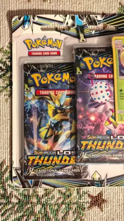 2018 POKEMON SUN & MOON LOST THUNDER 3 PACK W/ EXEGGUTOR SEALED BLISTER - Image 3