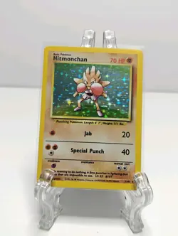 Pokemon TCG Hitmonchan 7/102 Base Set Holo RARE 1999 - Image 4