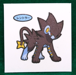Luxray Pokemon Deco Chara Seal Sticker Nintendo Gamefreak Japanese F/S - Image 1