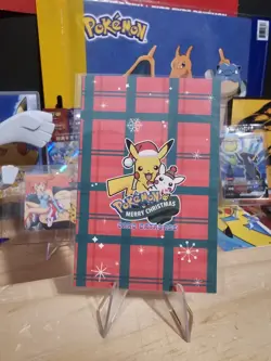 Pokemon Merry Christmas Card Database - Jumping Pikachu With Christmas Lights - Image 4