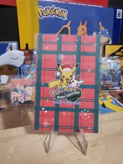 Pokemon Merry Christmas Card Database - Jumping Pikachu With Christmas Lights - Image 8