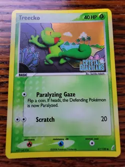 MP Pokemon EX Crystal Guardians Treecko Stamped Reverse Holo 67/100 Vintage 2006 - Image 1
