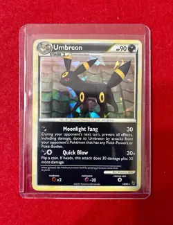 Umbreon 10/90 - Cracked Ice Holo Rare Undaunted 2010 Pokemon MP - Image 1