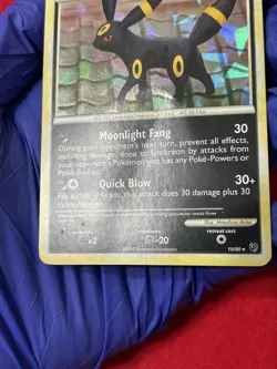 Umbreon 10/90 - Cracked Ice Holo Rare Undaunted 2010 Pokemon MP - Image 3