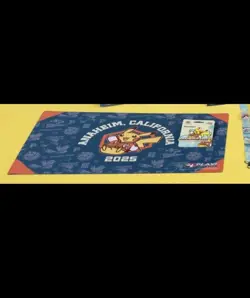 Pokemon World Championships 2025 Anaheim Pikachu Letterman Playmat New - Image 2