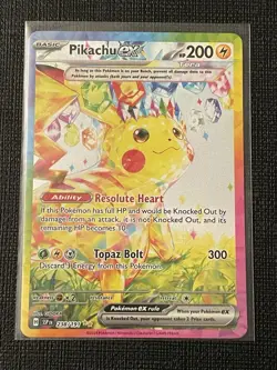 Pokemon TCG Sir Surging Sparks Pikachu EX #238/191 Near Mint Condition - Image 3