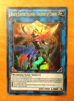 Yugioh Black Luster Soldier - Soldier of Chaos 1st Edition Ultra Rare Mint - Image 1
