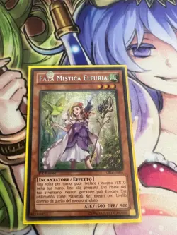 MYSTICAL FAIRY ELFURIA SECRET RARE ITALIAN CBLZ-EN085 IT085 LIGHT PLAY YUGIOH - Image 1