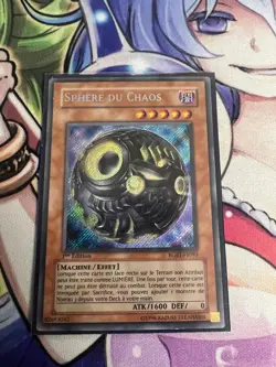 SPHERE OF CHAOS SECRET RARE FRENCH 1ST RGBT-EN093 FR093 LIGHT PLAY YUGIOH - Image 1