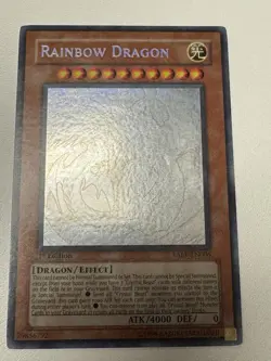 Yugioh! Rainbow Dragon - TAEV-EN006 - Ghost Rare - 1st Edition Near Mint, Englis - Image 1