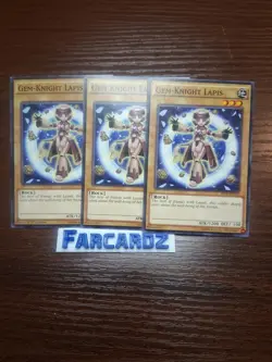 Yugioh!-(x3)-Gem-Knight Lapis- Common- Sece-en012-(MOD/LP) - Image 1